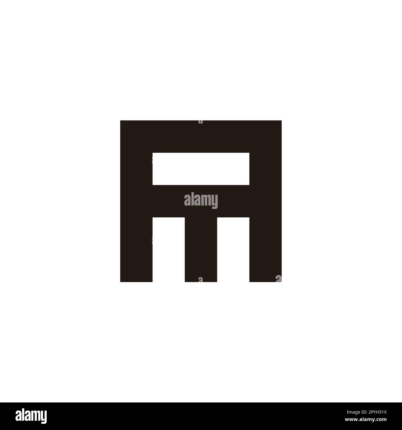 Letter AM square geometric symbol simple logo vector Stock Vector Image ...