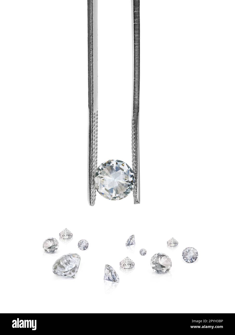 Brilliant cut diamond held hi-res stock photography and images - Alamy