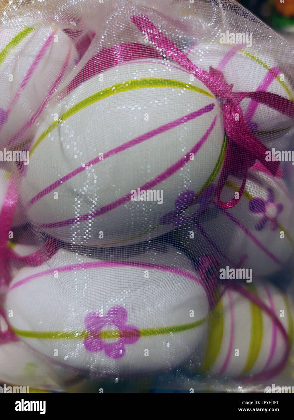 Easter eggs close up Stock Photo