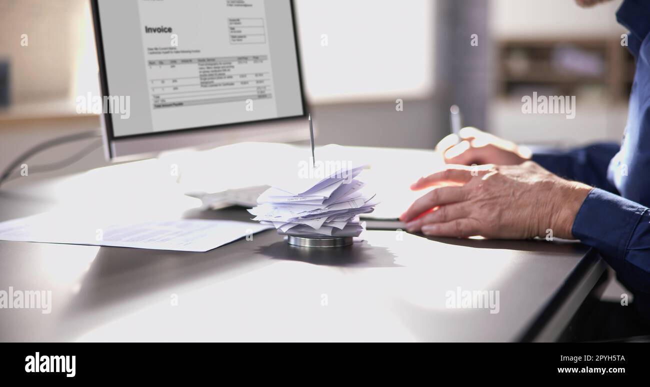 Accountant Auditor Man Help In Office Stock Photo - Alamy