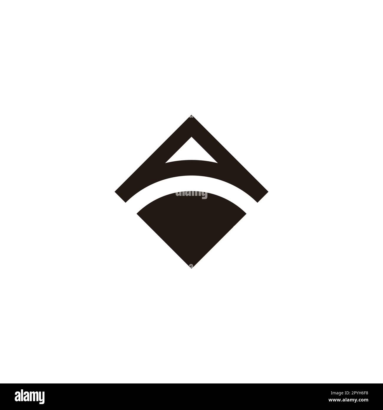 Letter A diamond geometric symbol simple logo vector Stock Vector Image ...