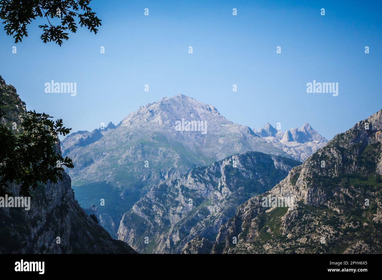 Mountain landscape, Picos de Europa, Asturias, Spain Stock Photo