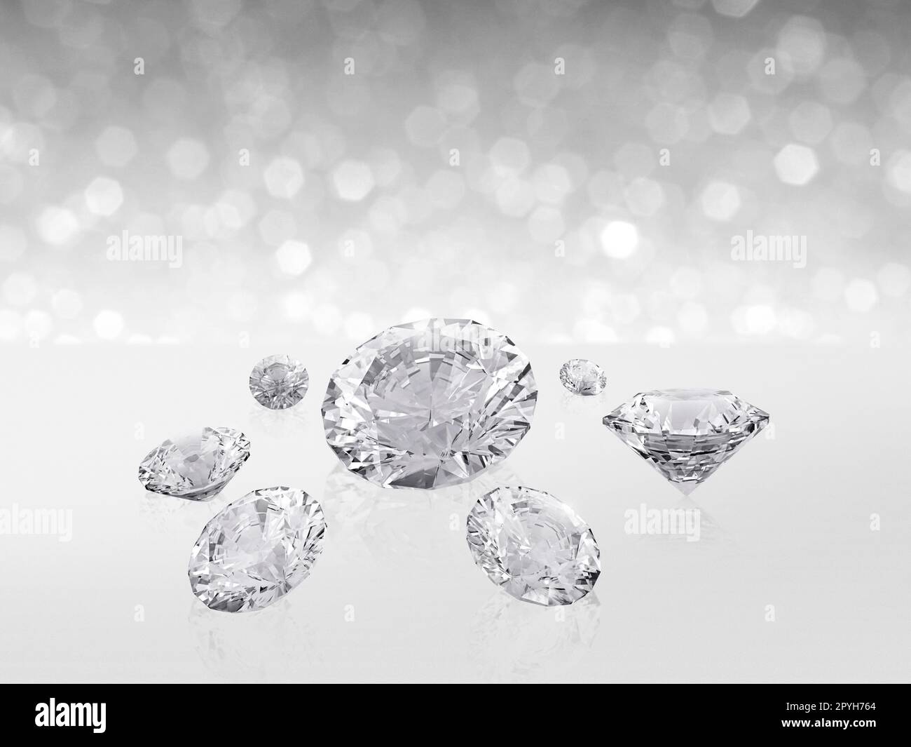 Group of diamonds white hi-res stock photography and images - Alamy