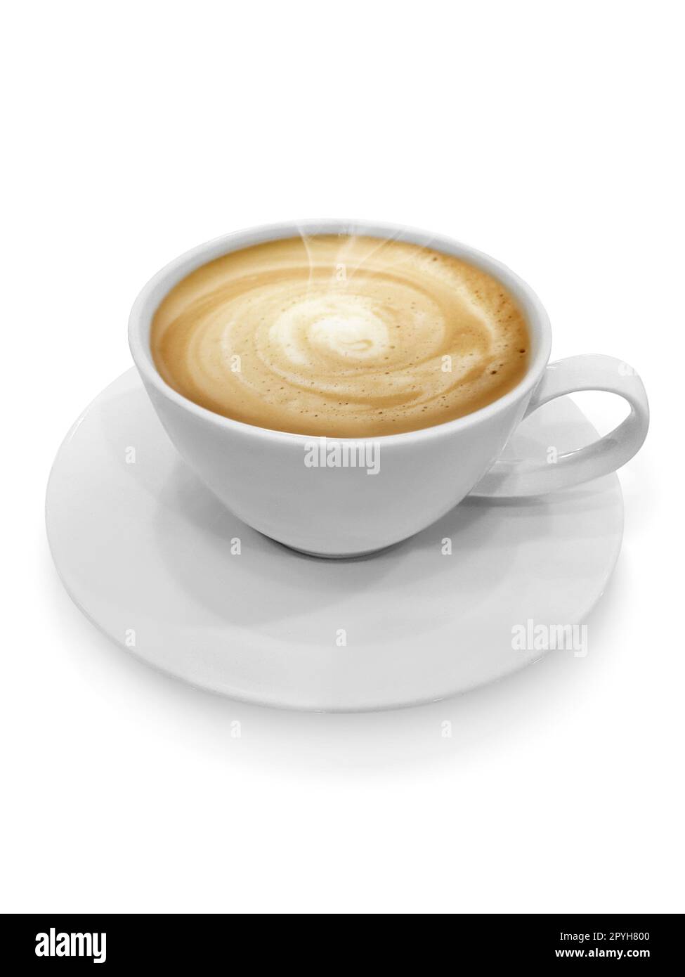 Cup of coffee isolated on white background Stock Photo - Alamy