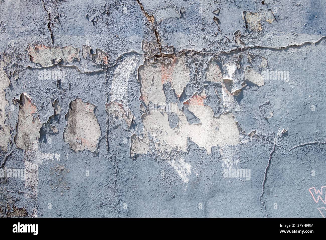 Grunge Blue concrete wall background texture Stock Photo
