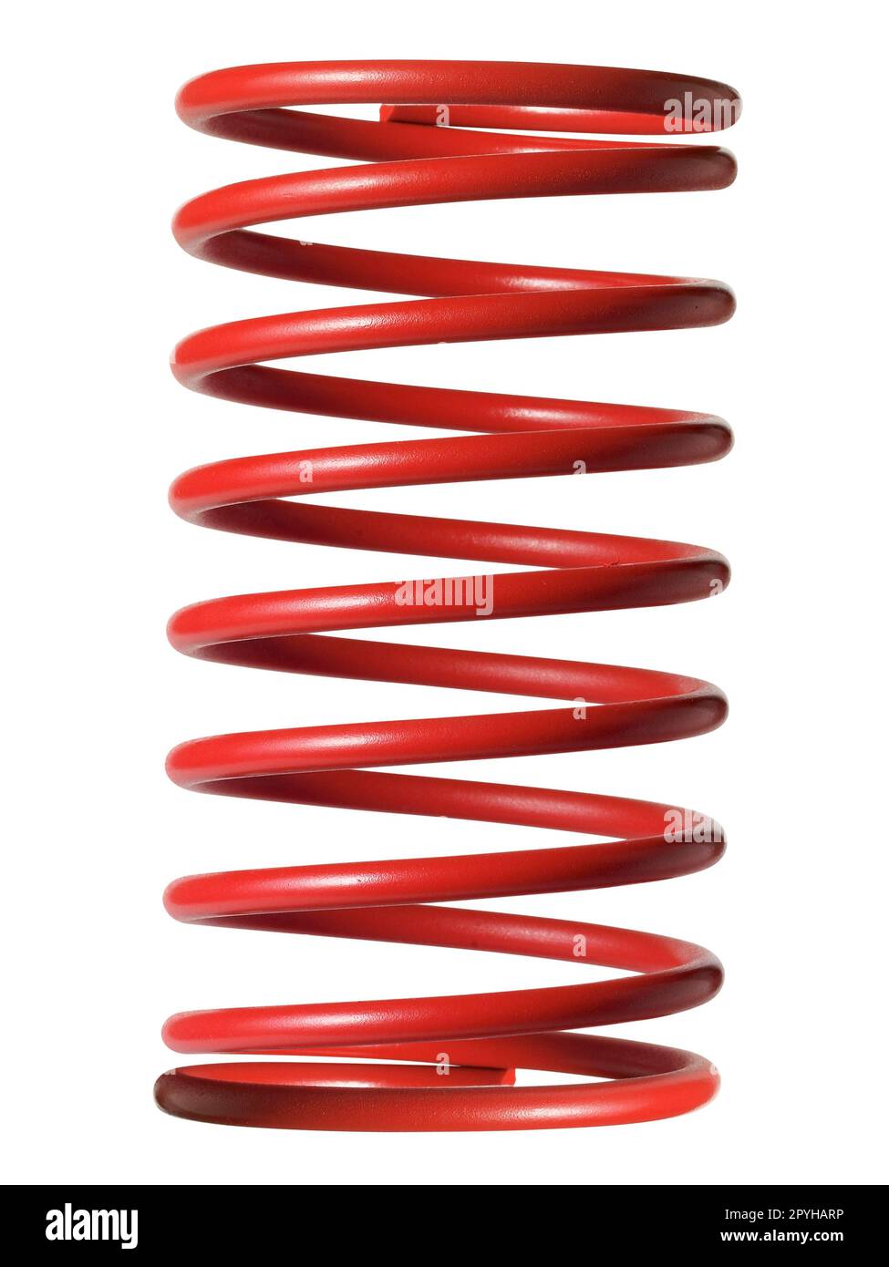 automotive suspension springs on a white background Stock Photo Alamy