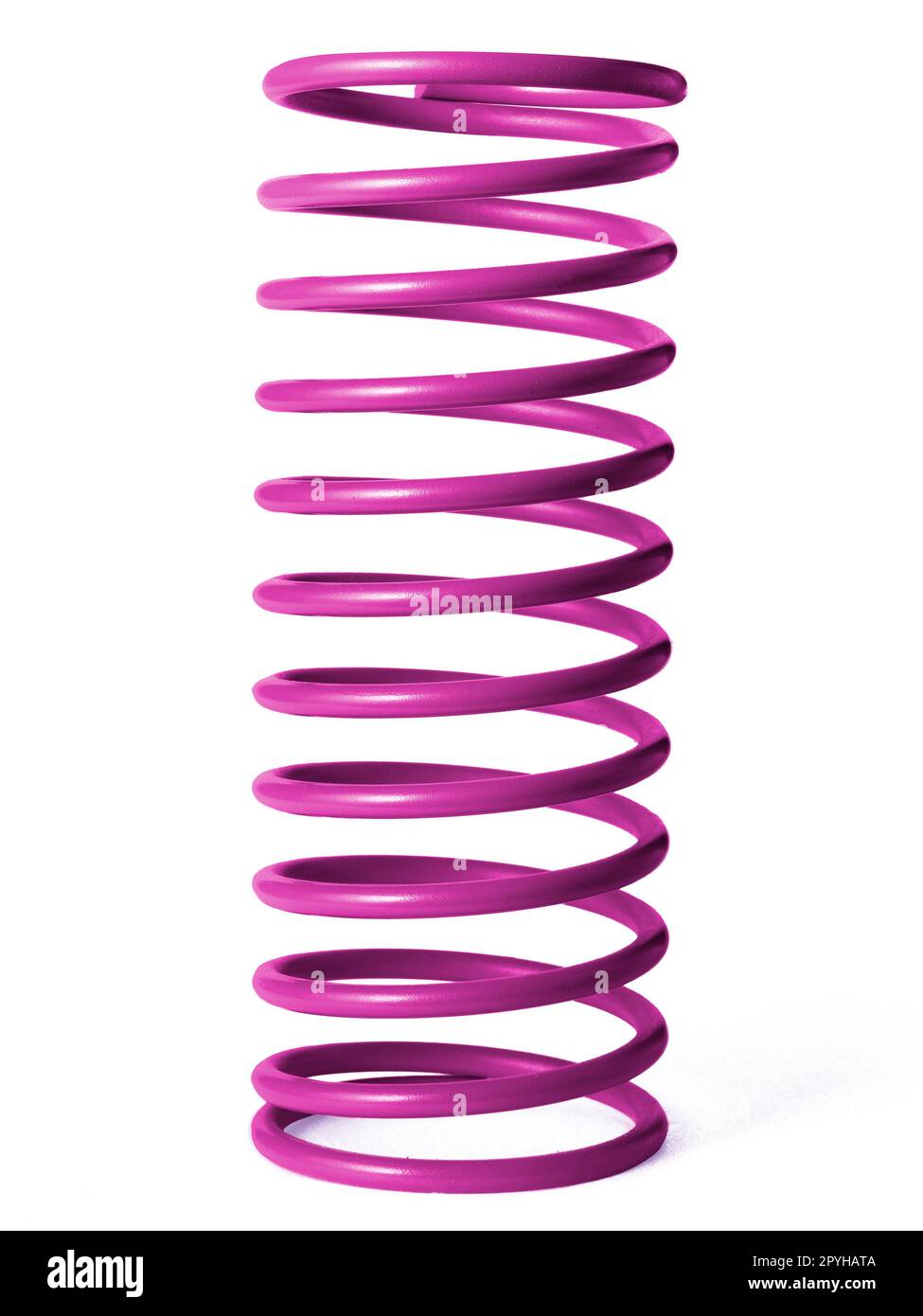 automotive suspension springs on a white background Stock Photo Alamy