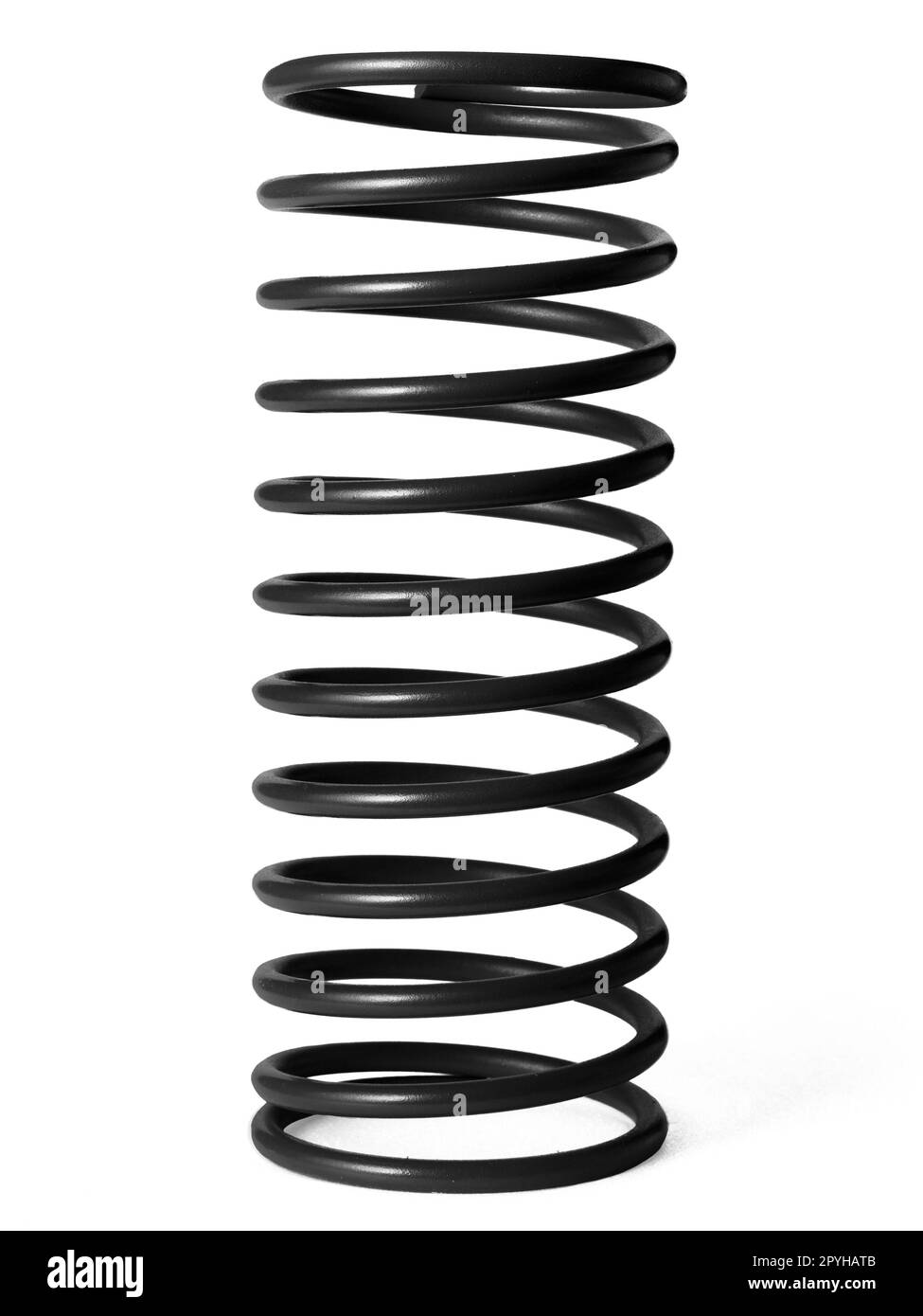 automotive suspension springs on a white background Stock Photo Alamy