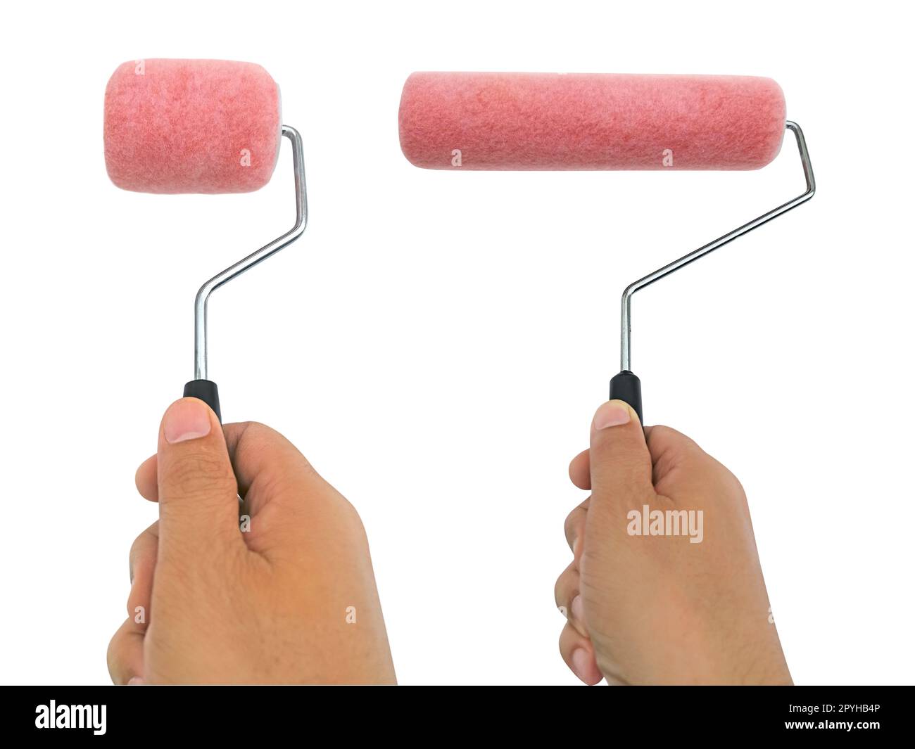 Paint roller isolated on white background Stock Photo