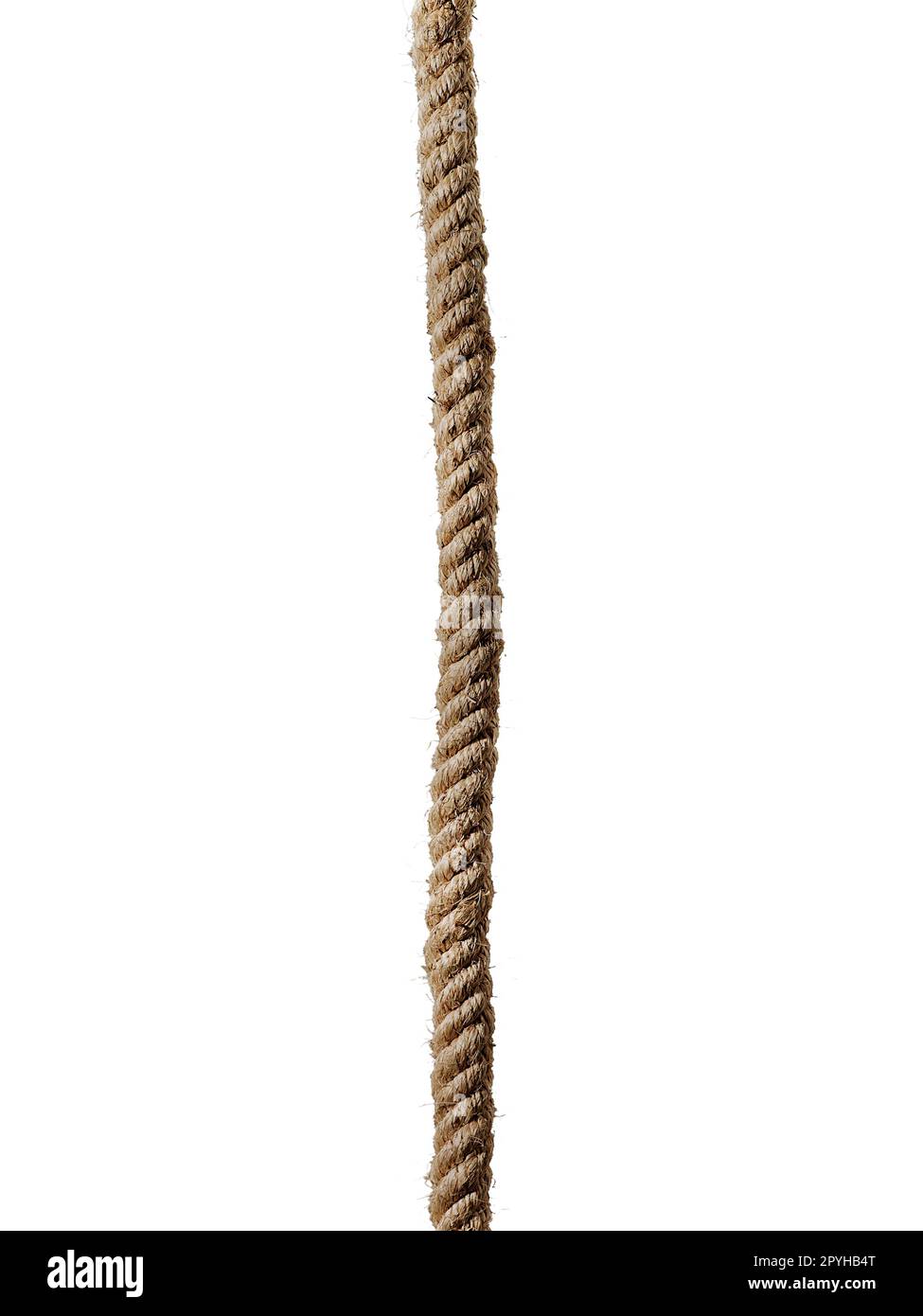 rope isolated on white background closeup Stock Photo