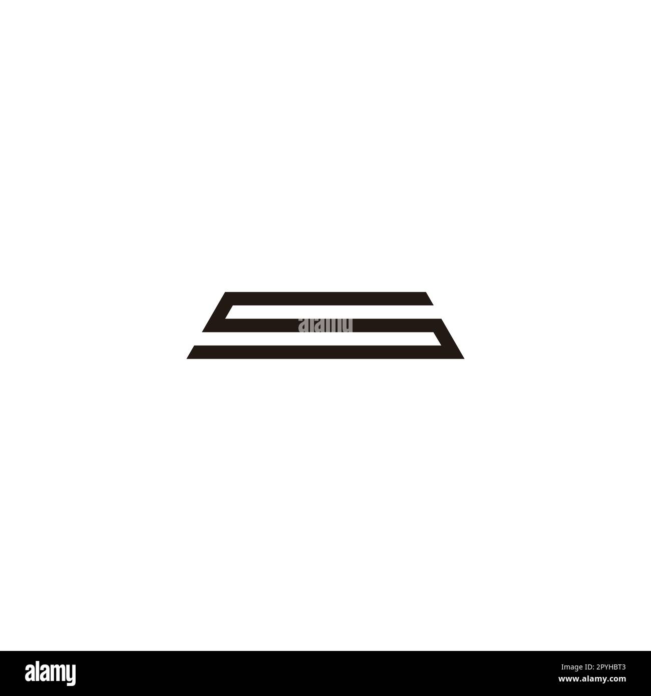 Letter S gold geometric symbol simple logo vector Stock Vector Image ...