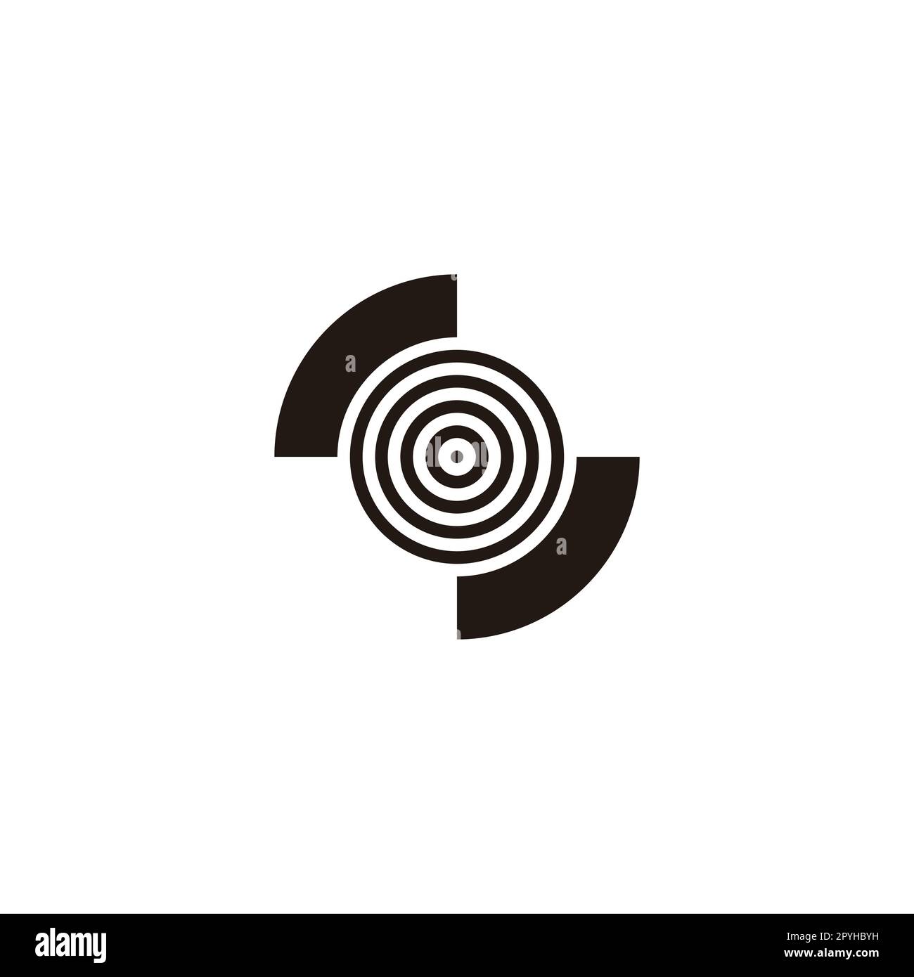 Letter S onion  geometric symbol simple logo vector Stock Vector