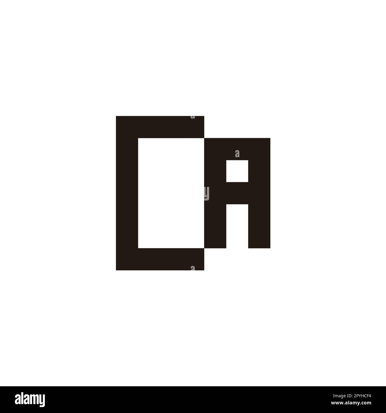 Letter C and A square geometric symbol simple logo vector Stock Vector ...
