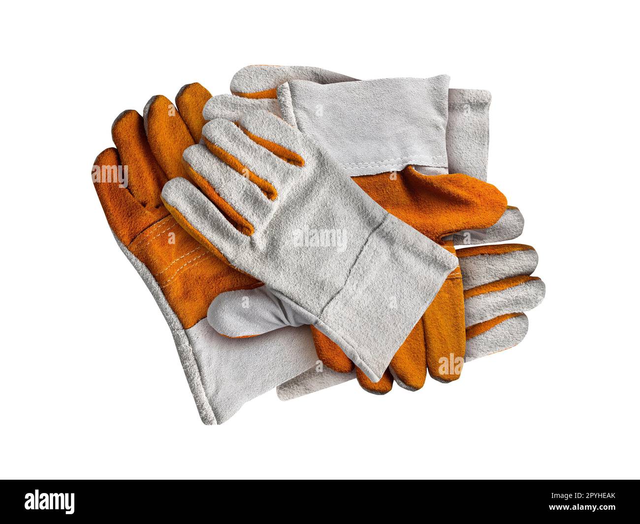 Construction gloves isolated on white background Stock Photo Alamy