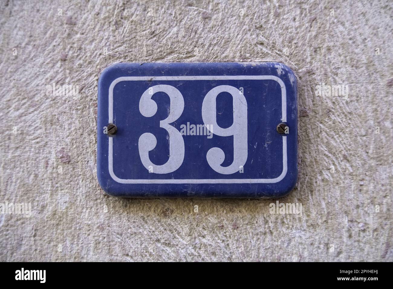 Number thirty nine Stock Photo