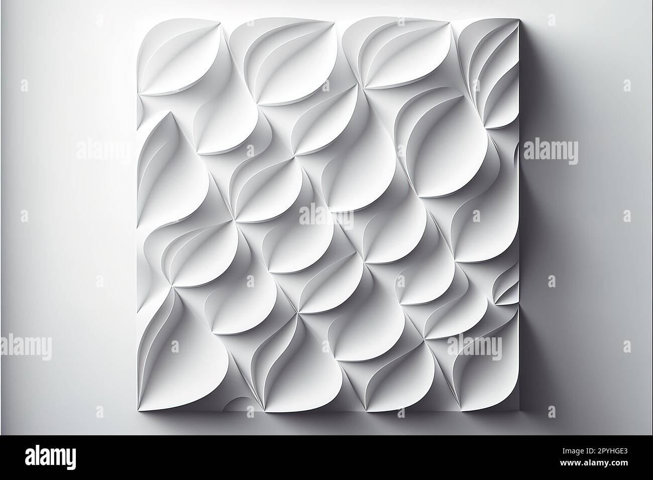 White abstract texture. Vector background 3d paper art style Stock ...