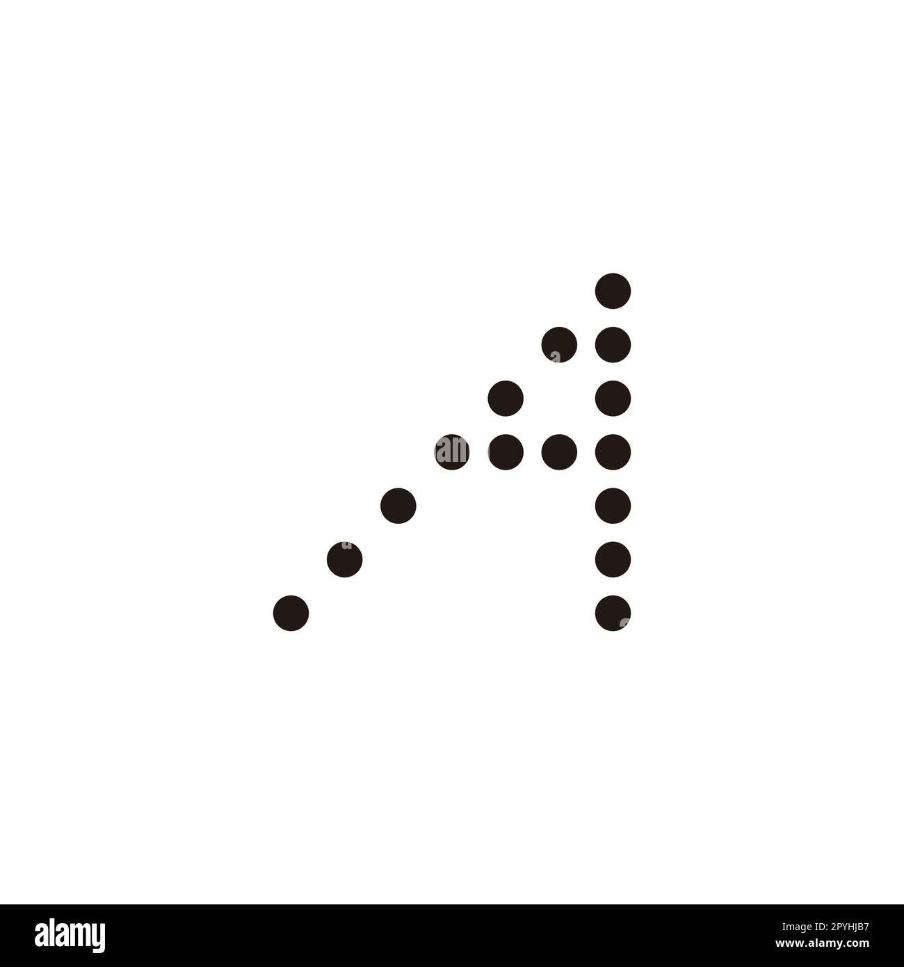Letter A circles, ruler geometric symbol simple logo vector Stock Vector