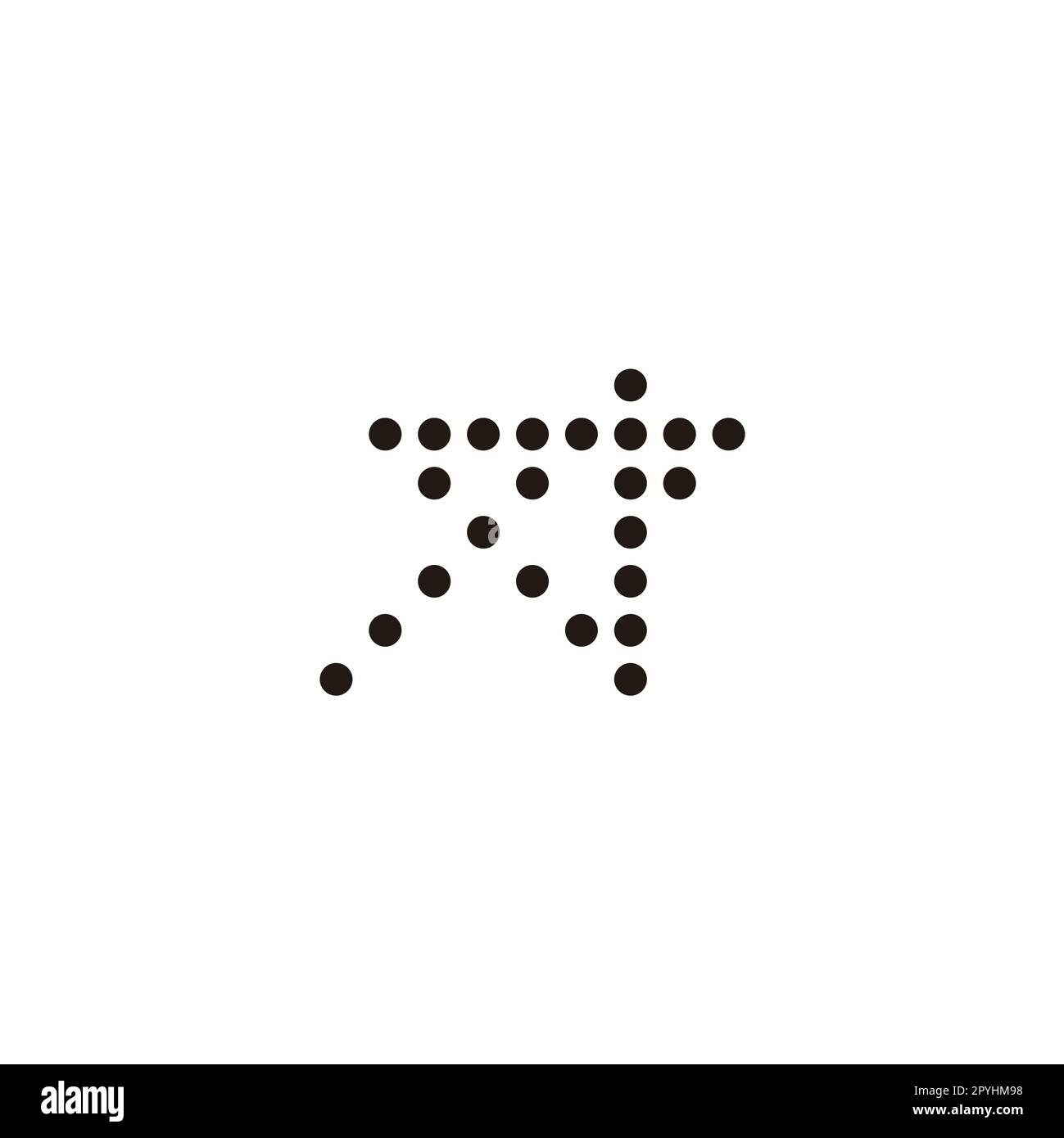Star, circles geometric symbol simple logo vector Stock Vector