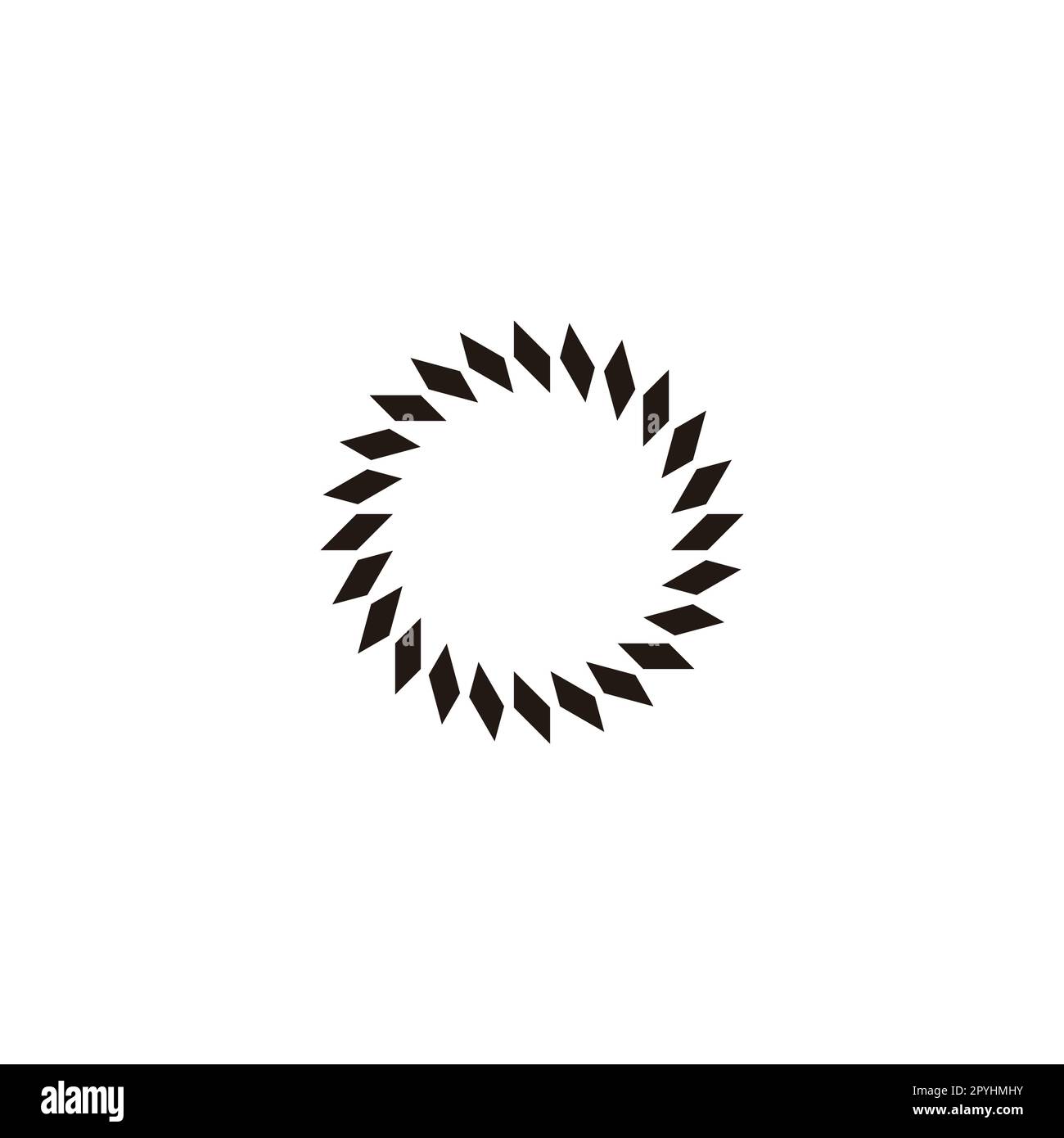 Letter o technology, loading, round geometric symbol simple logo vector Stock Vector