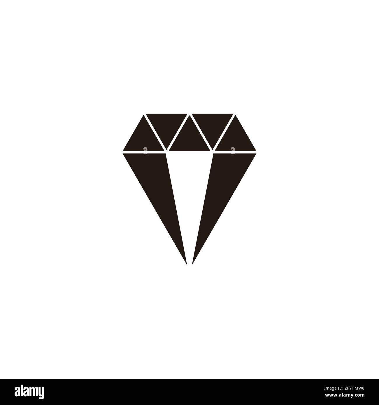 Letter n diamond geometric symbol simple logo vector Stock Vector Image ...