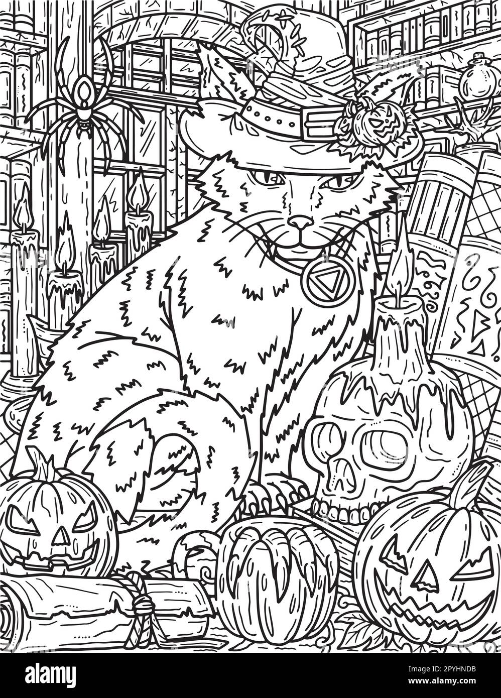 Halloween Cat With Hat