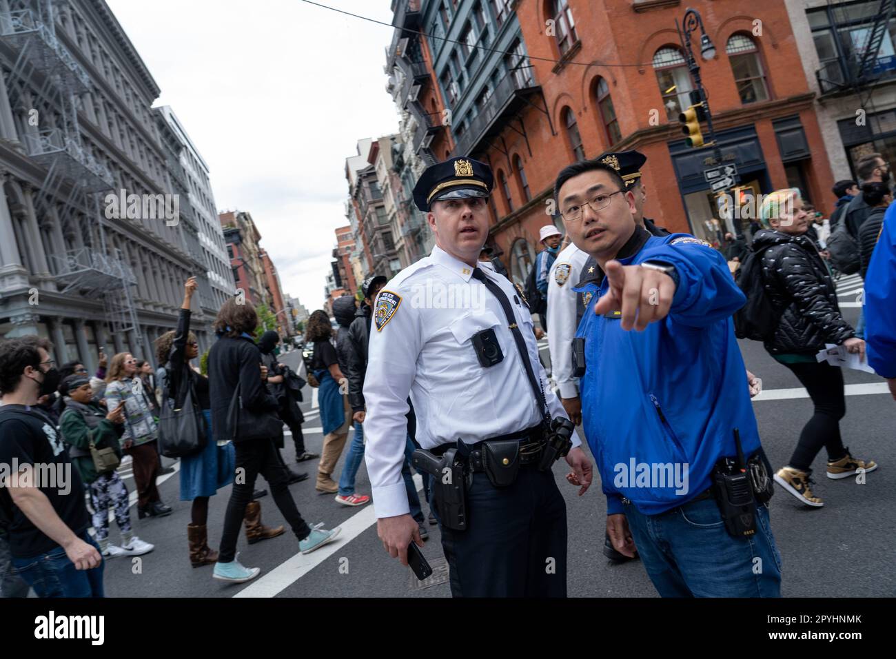 Manhattan, US, 03/05/2023, Protesters gathered in Manhattan on