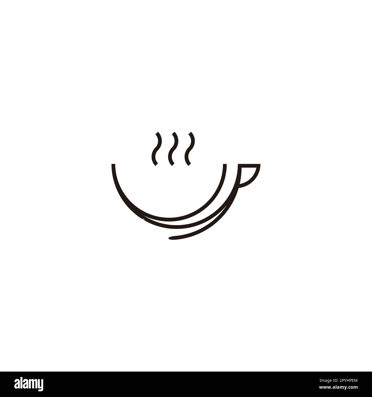 Glass, lines geometric symbol simple logo vector Stock Vector