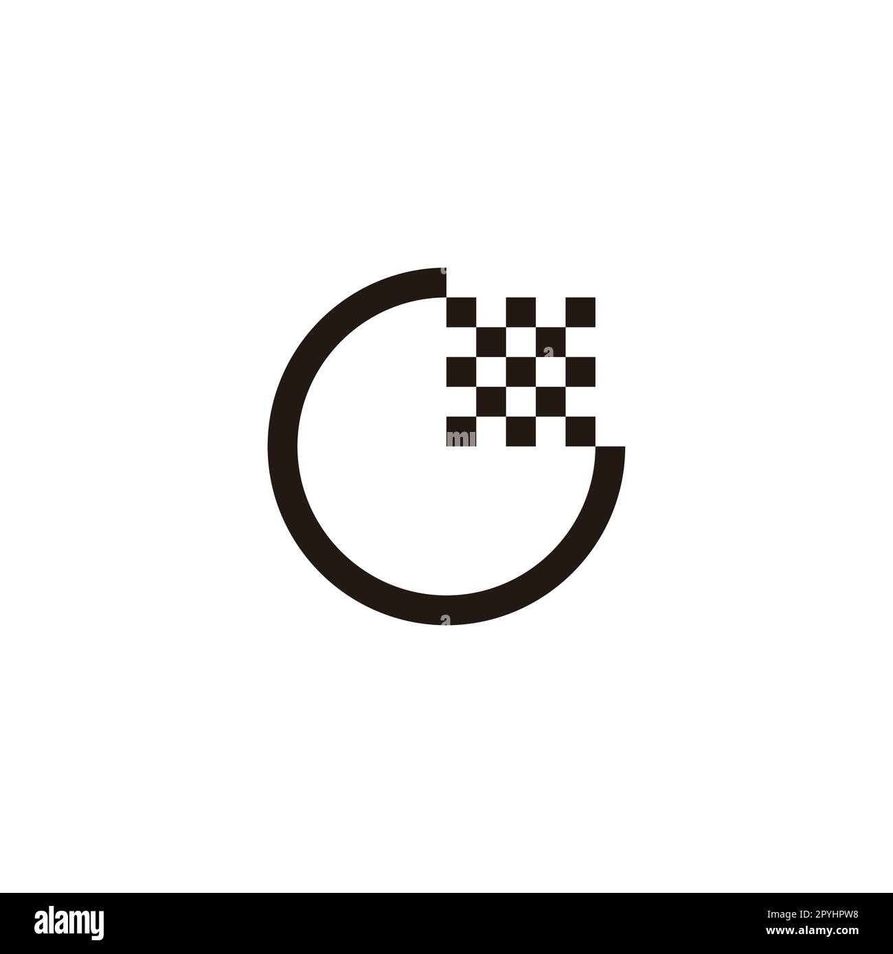 Letter G flag, simple, geometric symbol simple logo vector Stock Vector