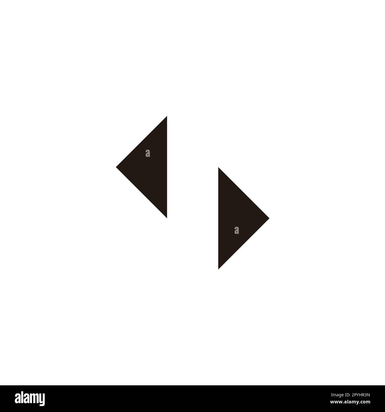 Letter S pointers geometric symbol simple logo vector Stock Vector