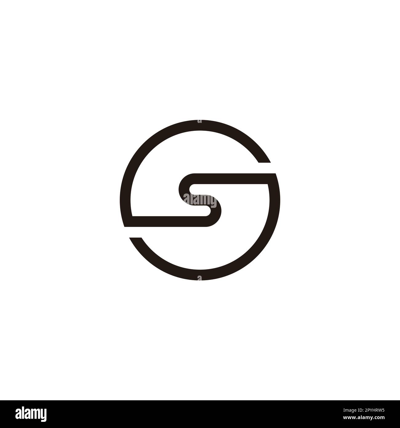 Letter sS circle geometric symbol simple logo vector Stock Vector Image ...