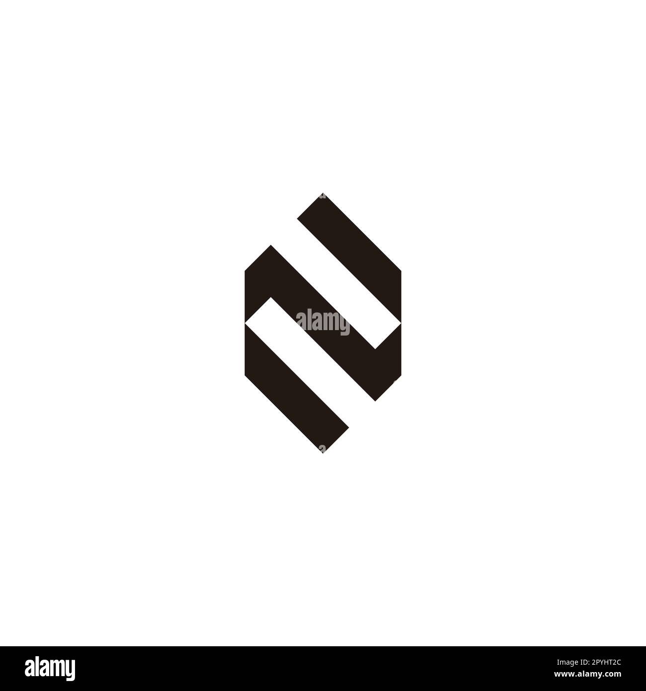 Letter N or z hexagon geometric symbol simple logo vector Stock Vector ...