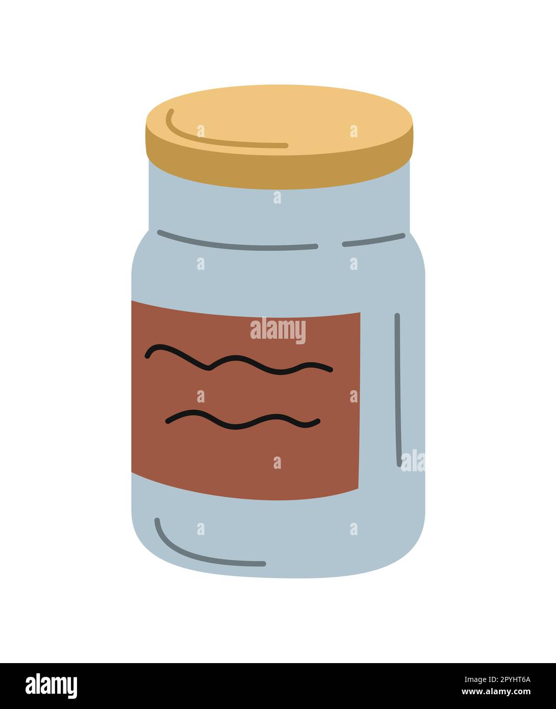 Peanut butter sticker Stock Vector