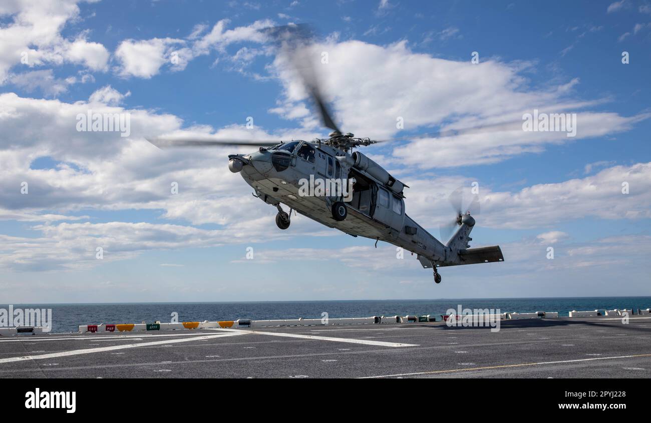 Hsc Ocean 230501-N-XO158-1288 ATLANTIC OCEAN (May 1, 2023) An MH-60S Sea Hawk ...