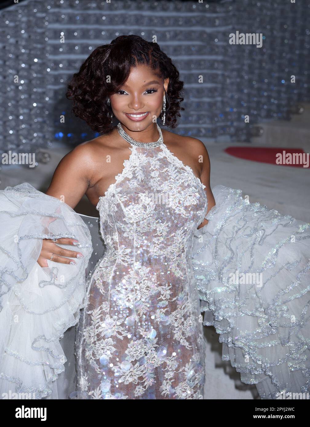 May 3, 2023, New York, New York, USA Halle Bailey attend the 2023 Met