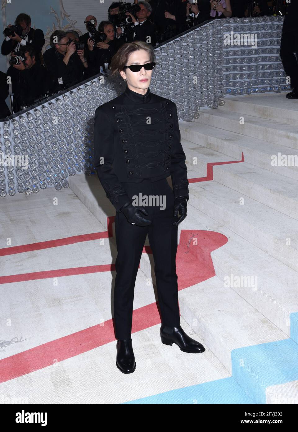 Jackson Wang attends the Louis Vuitton Menswear Fall-Winter 2023