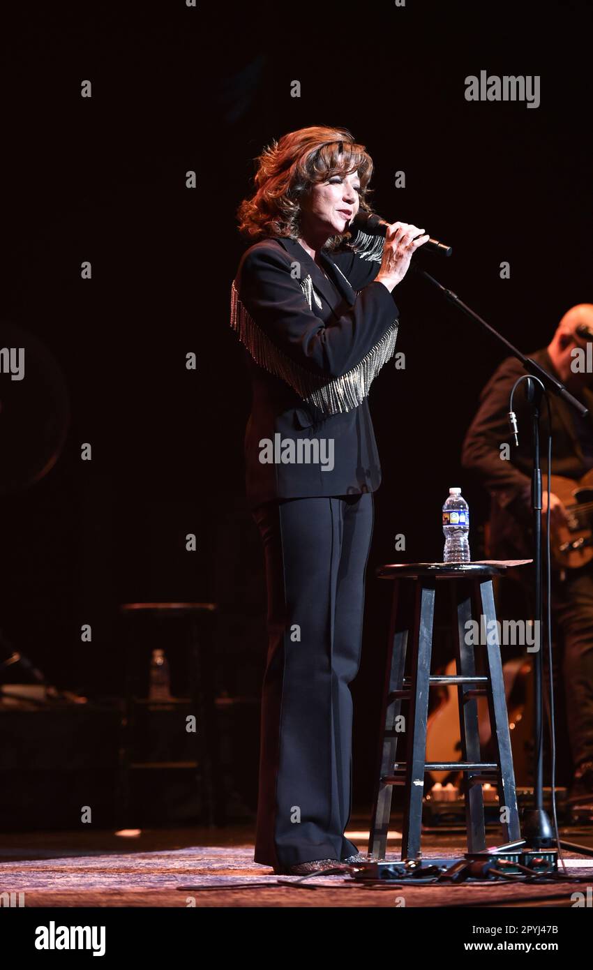 May 3, 2023, Virginia Beach, Virginia, USA: Six time Grammy winner, 22 GMA Dove award winner AMY GRANT entertains the folks at the Sandler Center in Virginia Beach, Virginia 3 May 2023.Â© Jeff Moore (Credit Image: © Jeff Moore/ZUMA Press Wire) EDITORIAL USAGE ONLY! Not for Commercial USAGE! Stock Photo