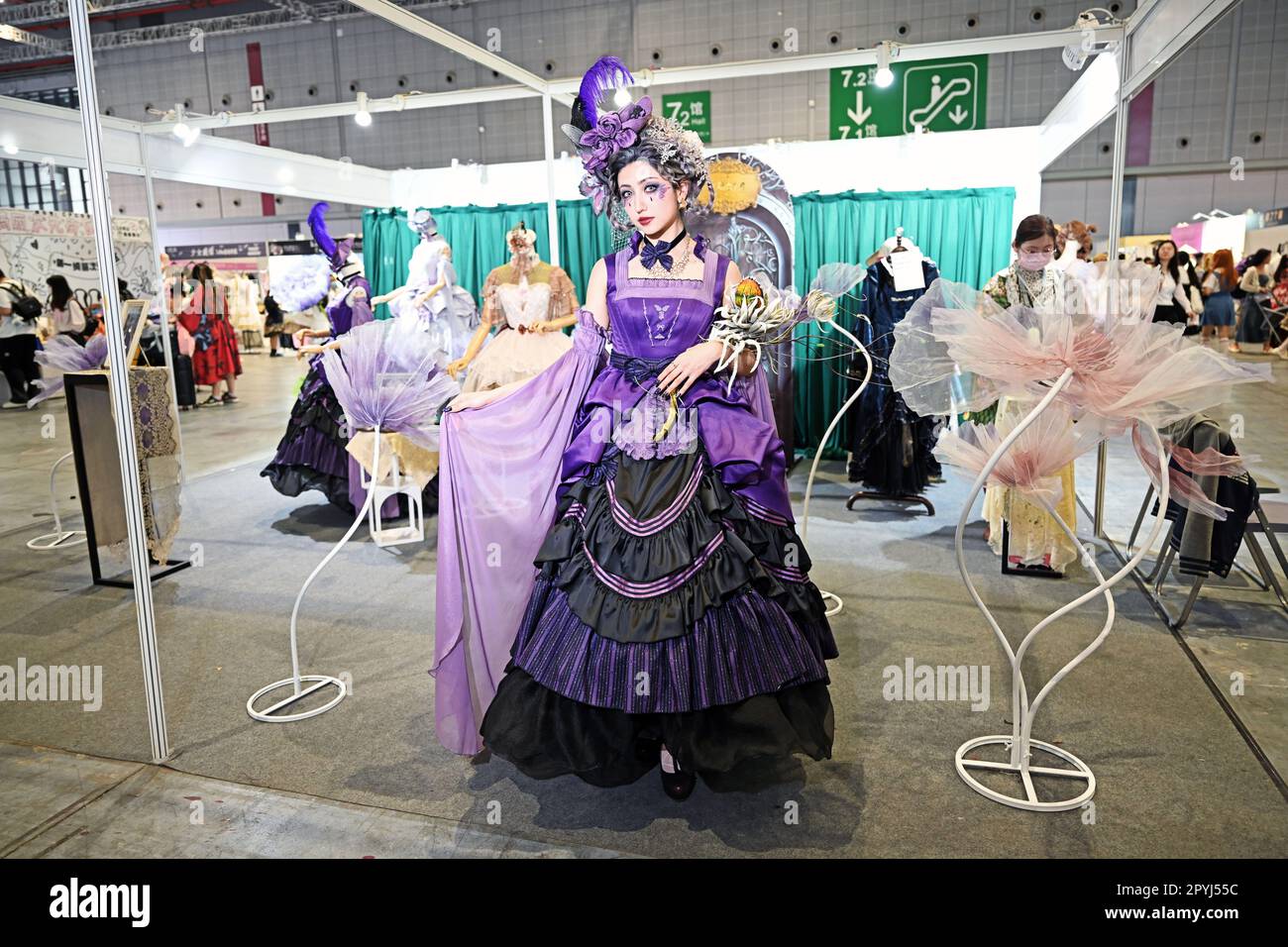 SHANGHAI, CHINA - MAY 3, 2023 - Models in costumes are seen at a Lolita  store during the 29th comicup Fair in Shanghai, China, May 3, 2023 Stock  Photo - Alamy