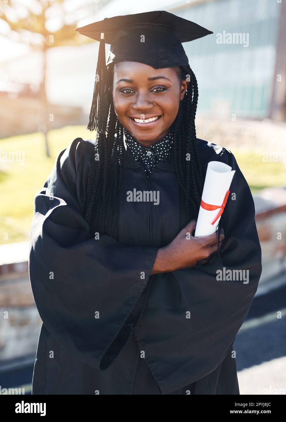 Life is yours to lead. Portrait of a young student on graduation day Stock Photo Alamy