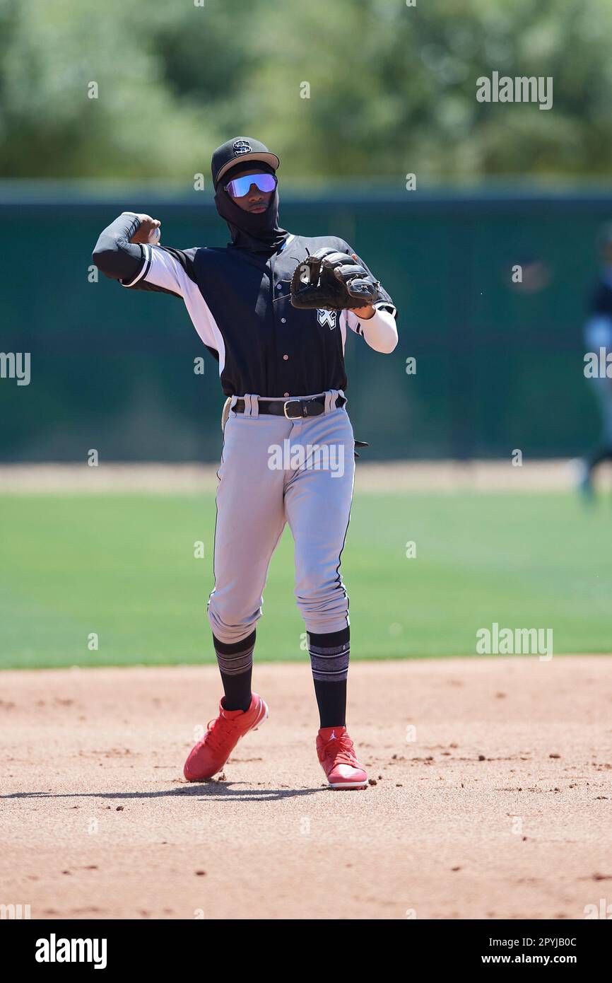 Shortstop Ryan Burrowes (20) of the Chicago White Sox during an