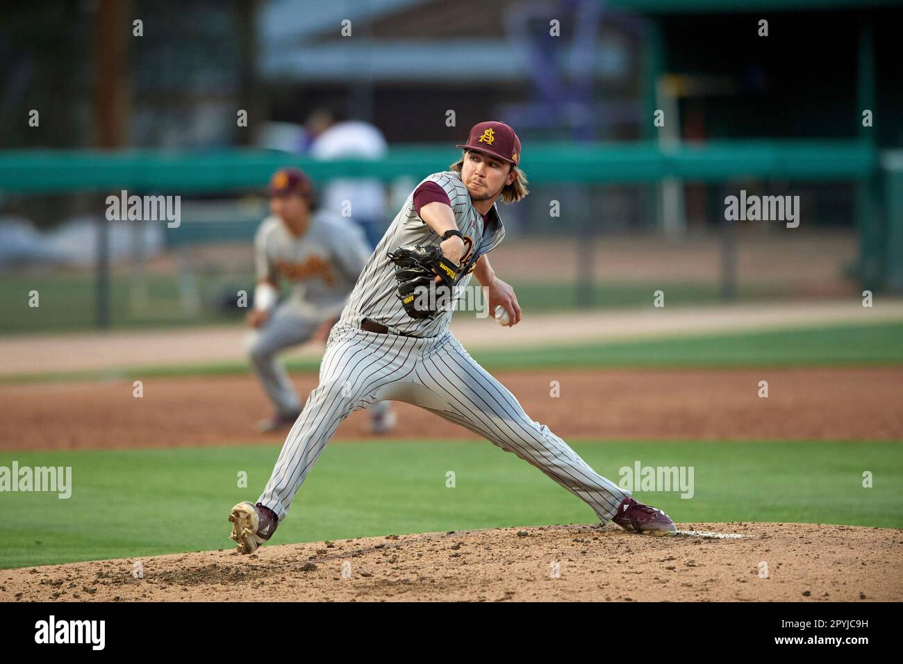 Arizona State Sun Devils pitcher Timmy Manning (12) during a game ...