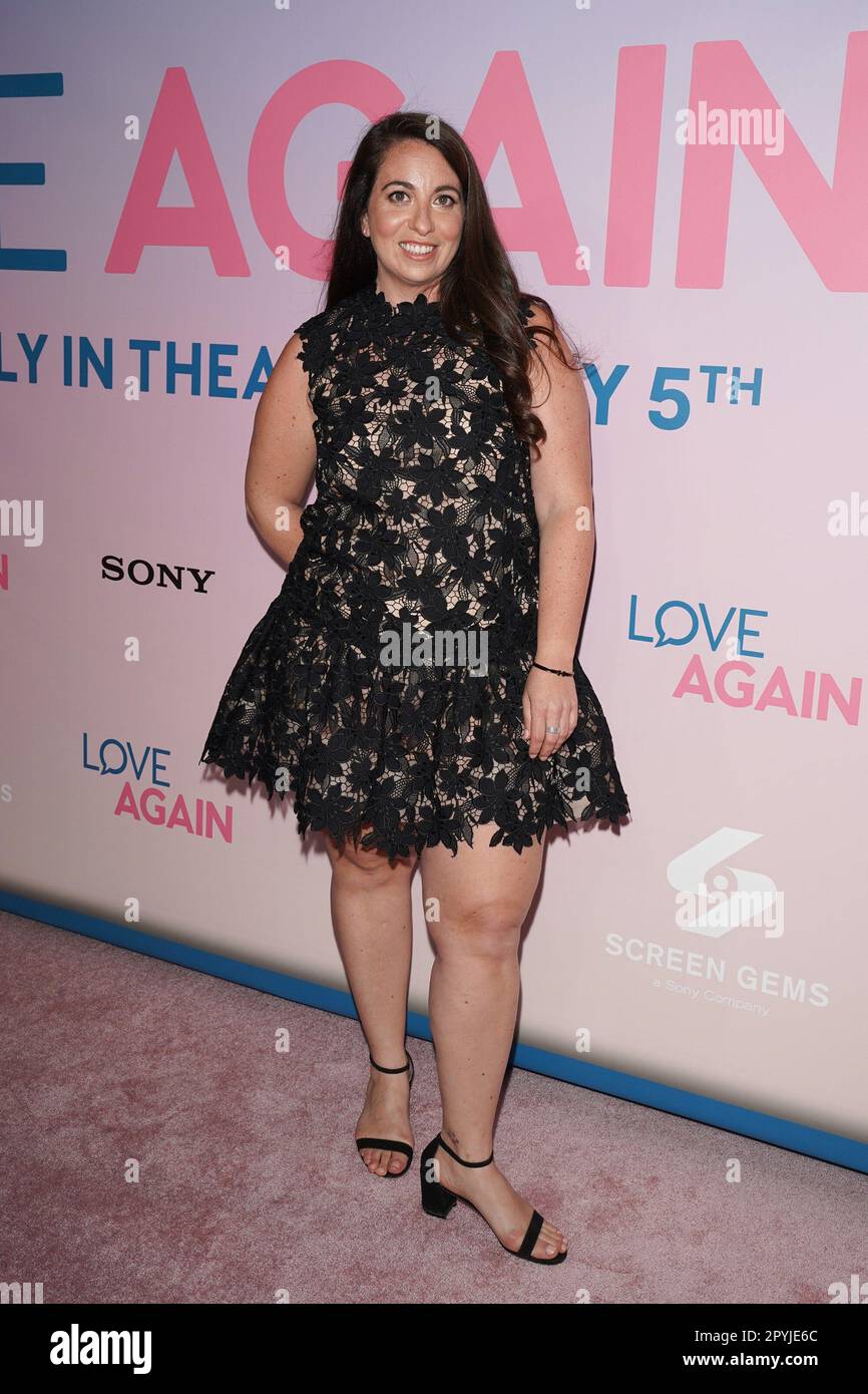 New York, NY, USA. 3rd May, 2023. Esther Hornstein at arrivals for LOVE AGAIN Screening, AMC Lincoln Square 13, New York, NY May 3, 2023. Credit: Kristin Callahan/Everett Collection/Alamy Live News Stock Photo