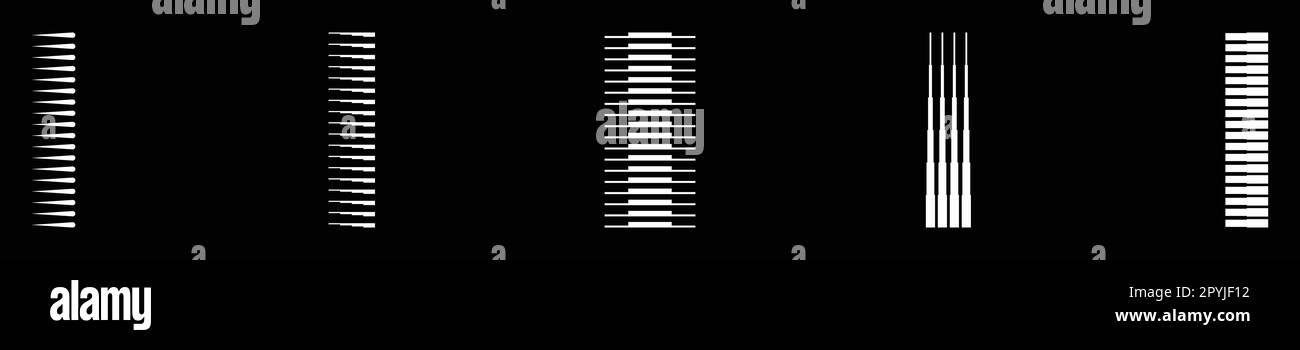 Set monogram logo letter d lines abstract modern art vector ...