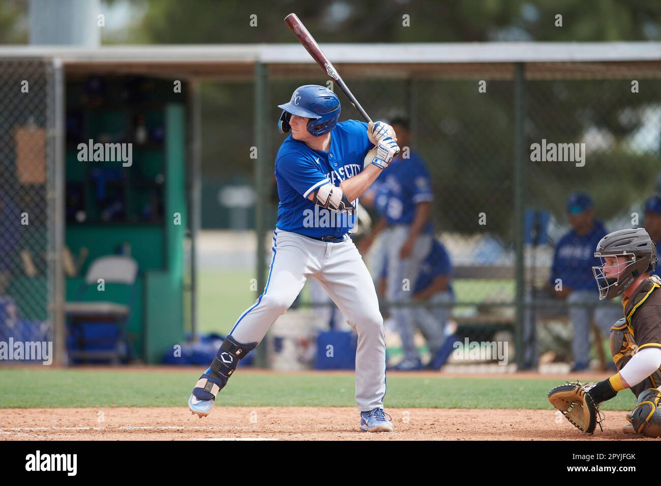 Outfielder Estuar Suero (4) of the San Diego Padres during an