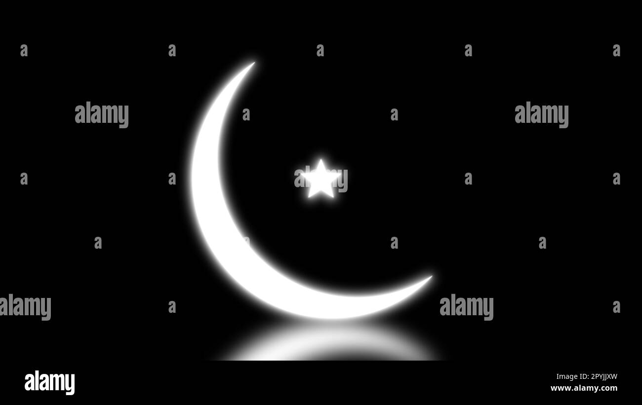 Zooming in on the Celestial Star and Crescent of Ramzan's Glowing Light