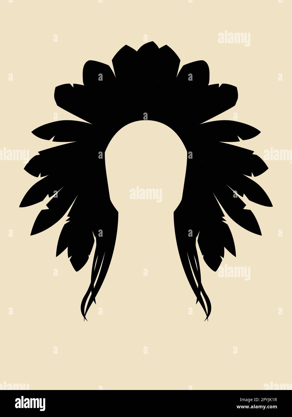 Face Symbol of North American Indian chieftain Stock Vector Image & Art