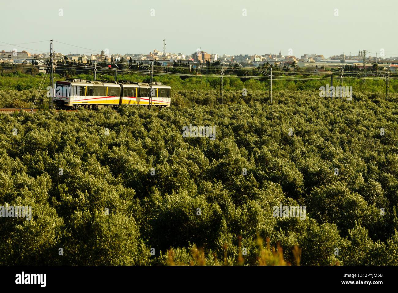 Metro de Palma de Mallorca, Sa Garriga, mallorca, islas baleares, españa, europa Stock Photo