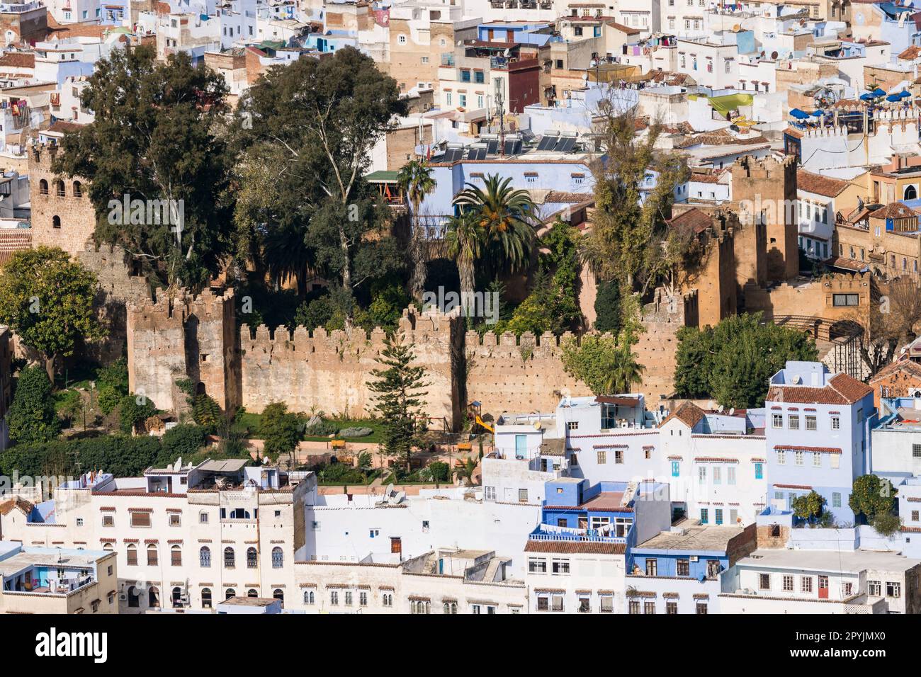 Alcazaba (Kasbah) , construida por Muley Ismail a finales del Siglo XVII, Chefchauen, -Chauen-, Marruecos, norte de Africa, continente africano Stock Photo