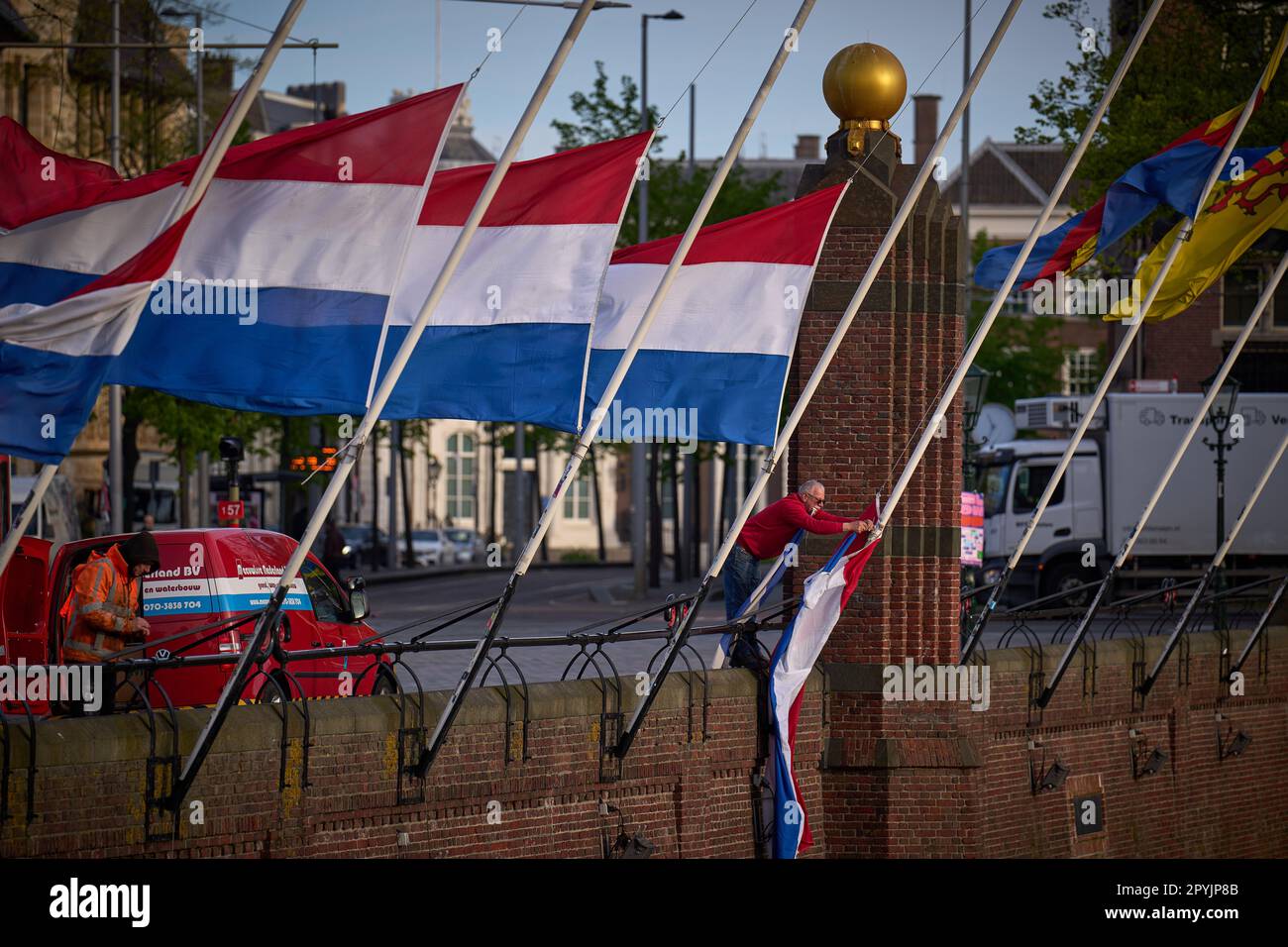 THE HAGUE Flags are flown at halfmast as a sign of reverence and