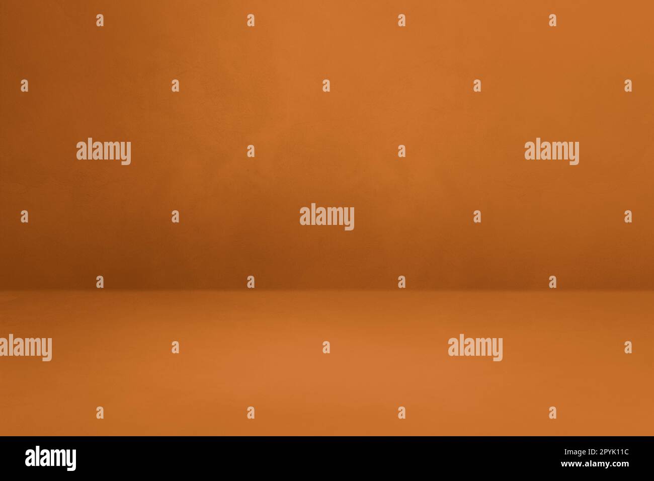 Empty orange brown concrete interior background Stock Photo