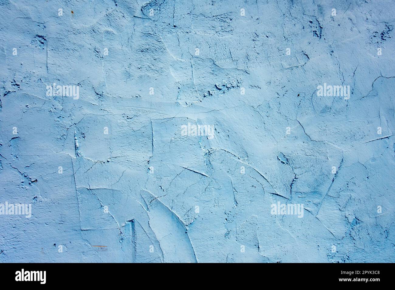 Grunge Blue concrete wall background texture Stock Photo